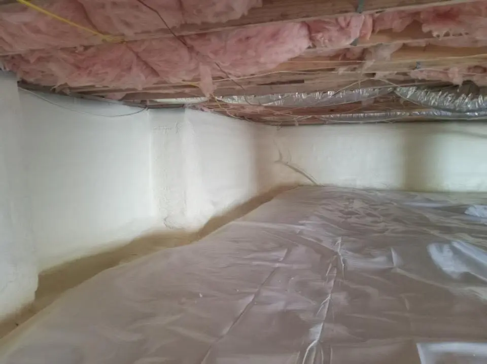 Crawl space encapsulation with closed-cell spray foam for Roof Maintenance in Goldenrod